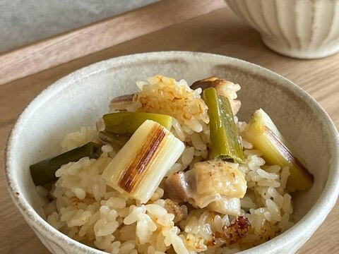 とろーり！長ねぎの味噌炊きご飯